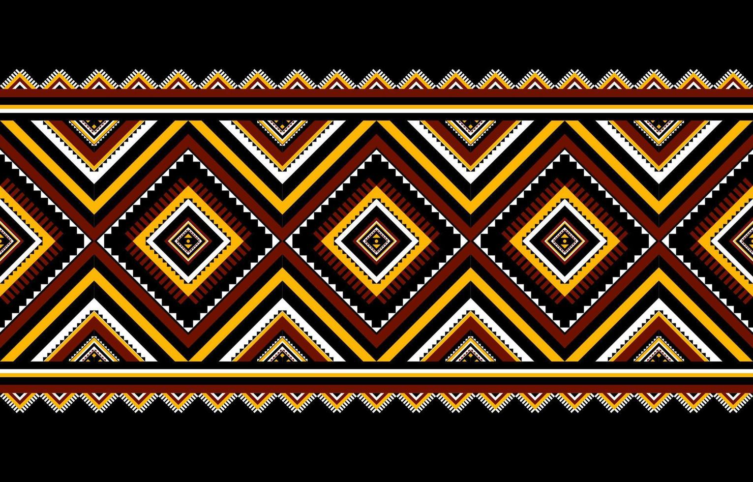 patrón geométrico étnico sin costuras. estilo tribal diseño para fondo, ilustración, textura, tela, papel tapiz, ropa, alfombra, batik, bordado vector