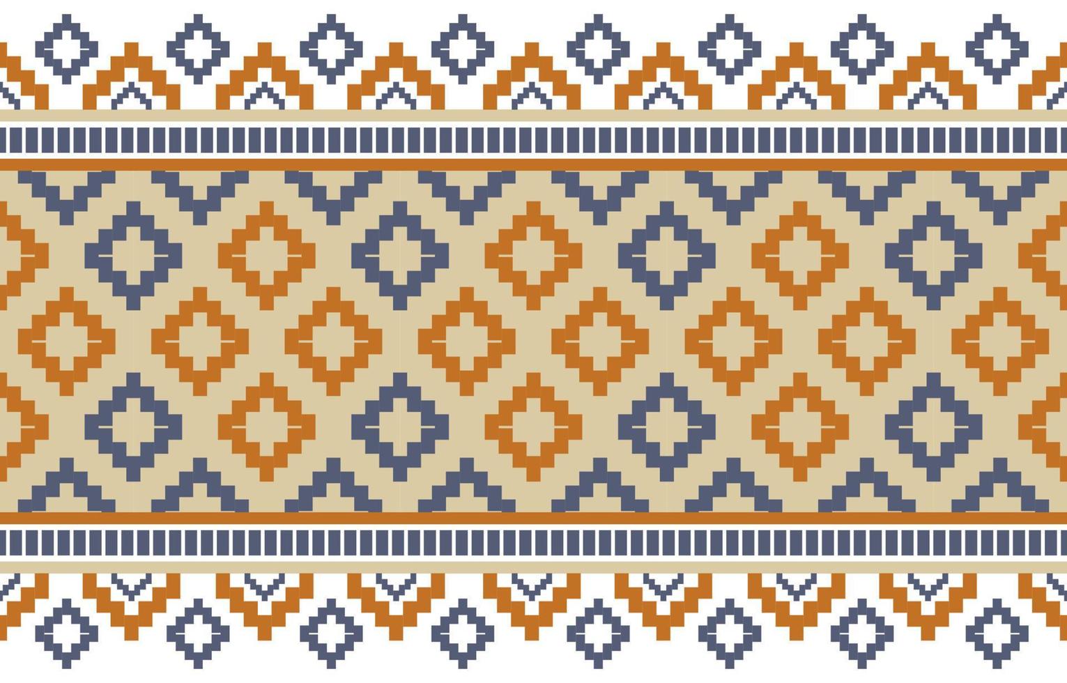 Geometric ethnic seamless pattern. Traditional tribal style. Design for background,illustration,texture,fabric,wallpaper,clothing,carpet,sarong,batik,embroidery vector