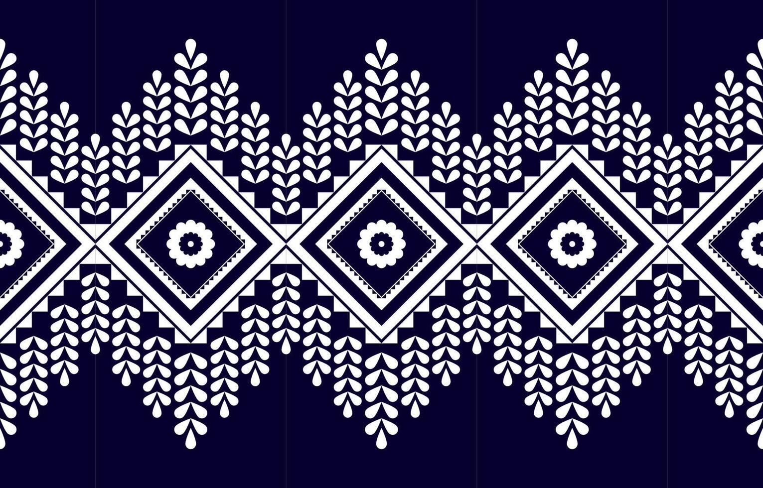 patrón étnico sin fisuras. decoración de flores estilo tribal tradicional. diseño para fondo, ilustración, textura, tela, papel tapiz, ropa, alfombra, bordado. vector