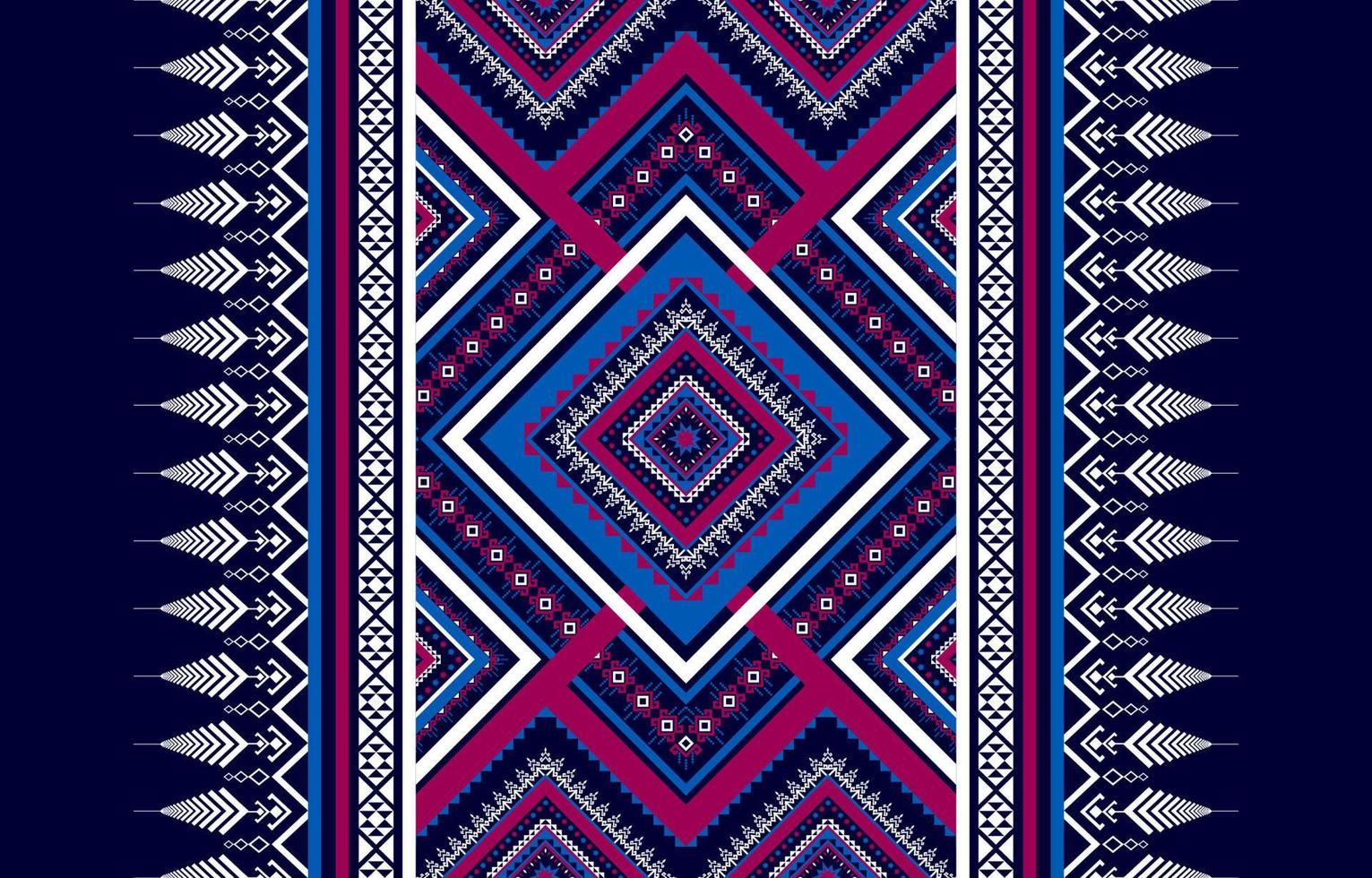 Geometric ethnic seamless pattern. Traditional tribal style. Design for background,illustration,texture,fabric,wallpaper,clothing,carpet,batik,embroidery vector