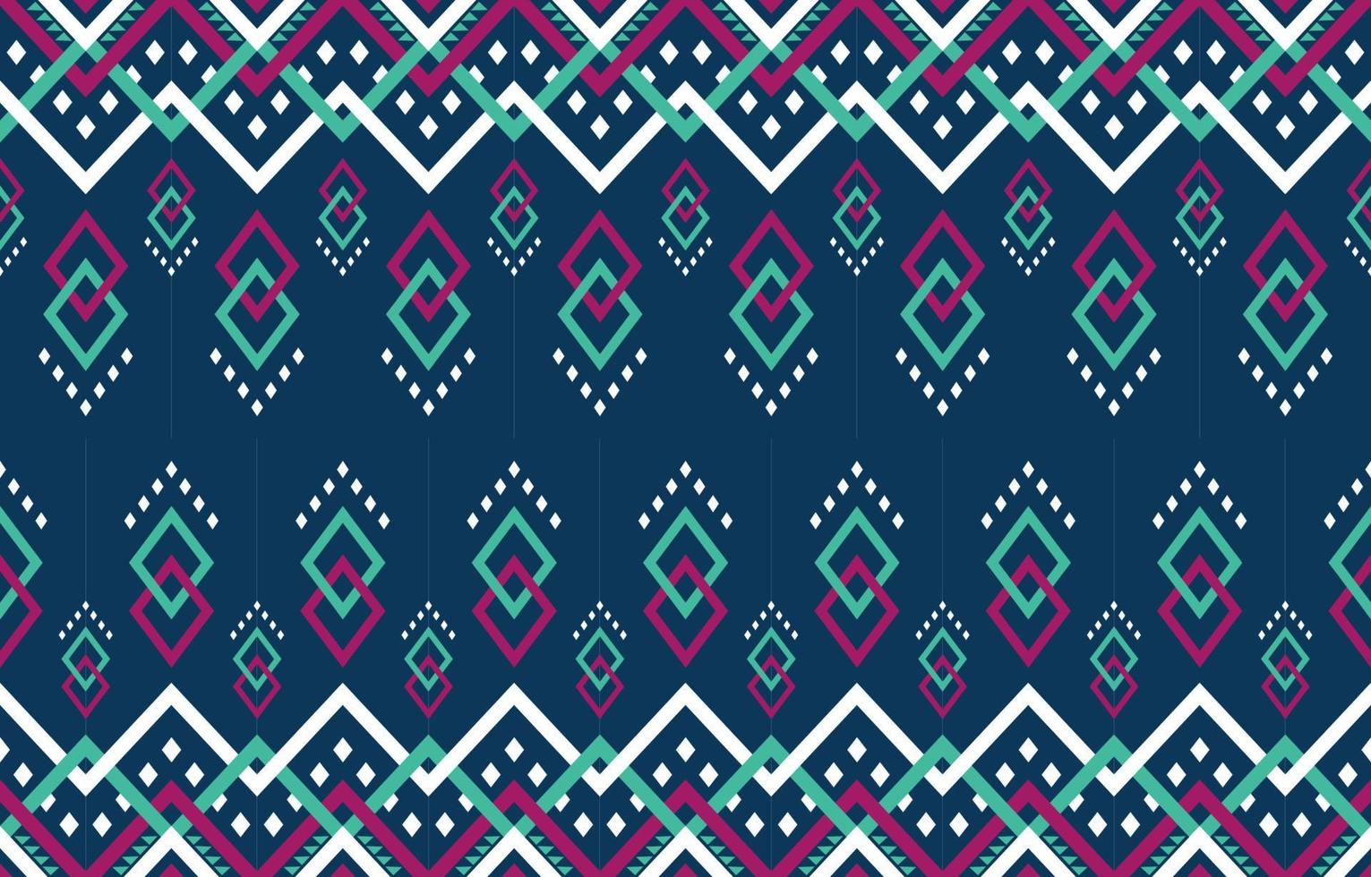 patrón geométrico étnico sin costuras. estilo tribal tradicional. diseño para fondo, ilustración, textura, tela, papel tapiz, alfombra, ropa, bordado. vector