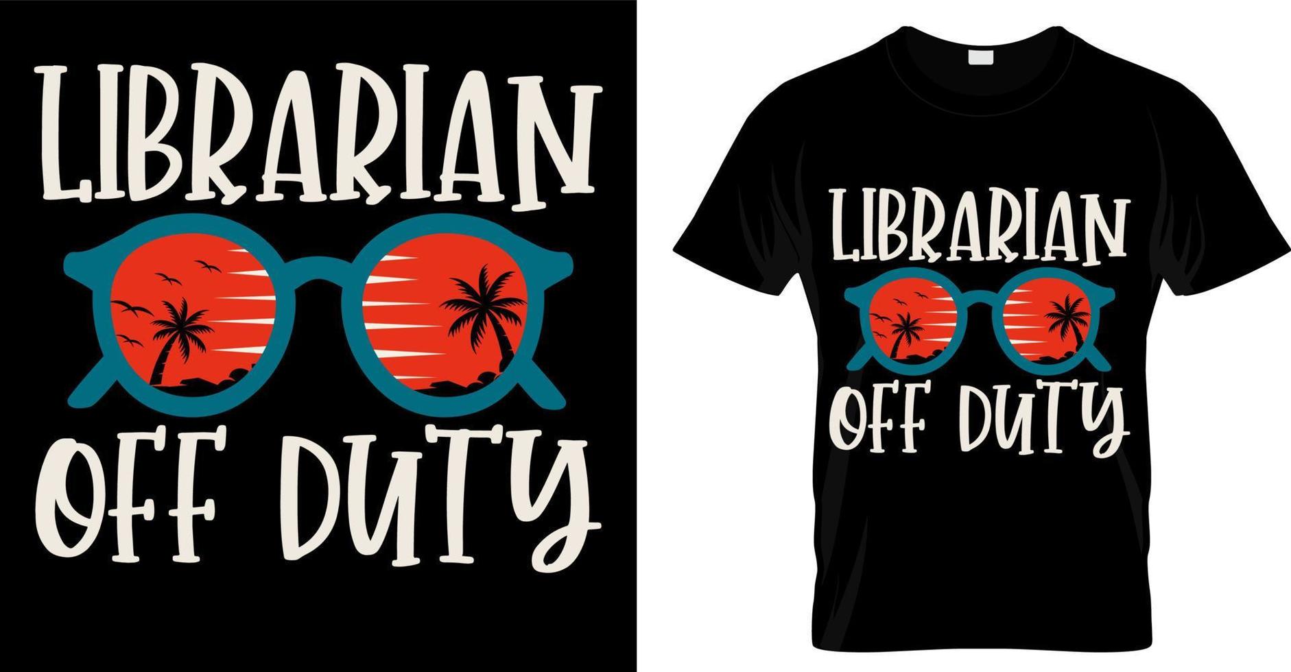 Librarian off duty . Motivation hand drawn lettering quote about books and reading. Love reading book phrases vintage vector illustration. Perfect for t shirt, print, posters.