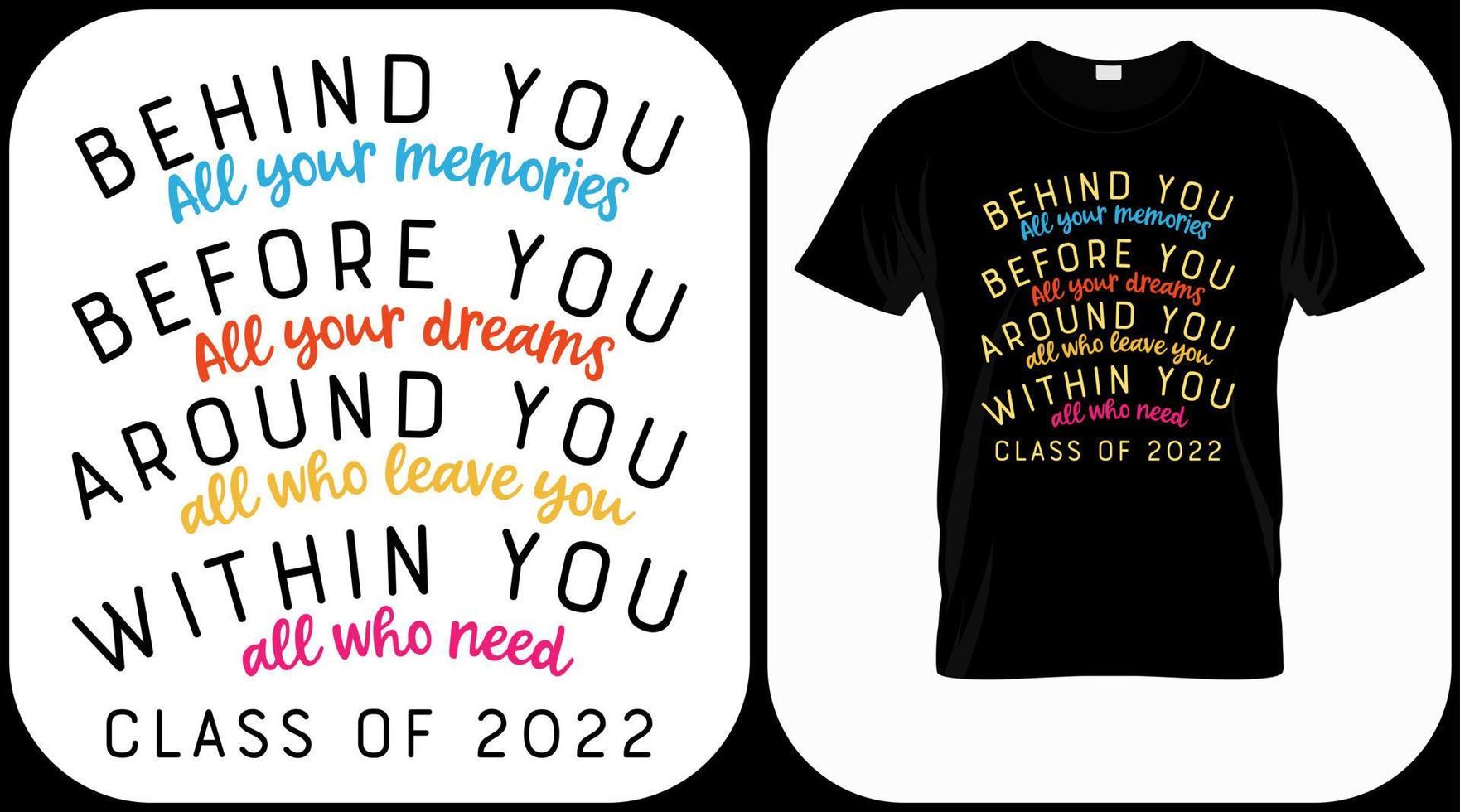 Graduation wishes, class of 2022 vector. Graduation hand lettering. Text template for graduation design, congratulation event, T-shirt, party, high school or college graduate invitations. vector