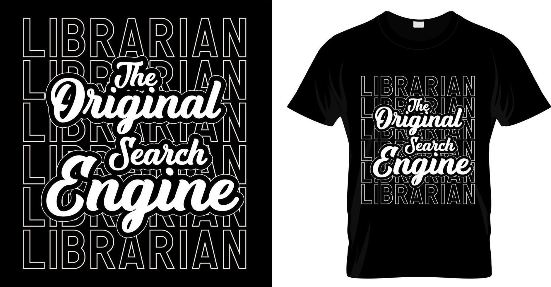 Librarian the original search engine. Motivation hand drawn lettering quote about books and reading. Love reading book phrases vintage vector illustration. Perfect for t shirt, print, posters.