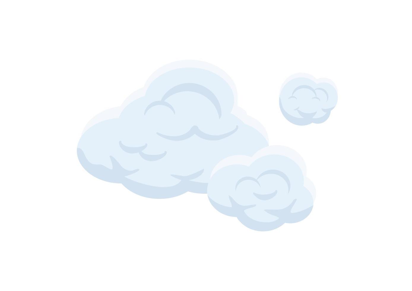 collection of cartoon bubble cloud vector on white background