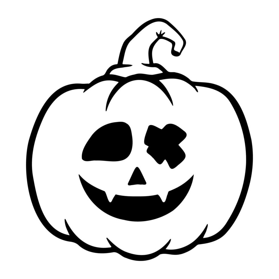 halloween pumpkins Jack O Lanterns faces. pumpkin icon. Scary Halloween pumpkin. vector