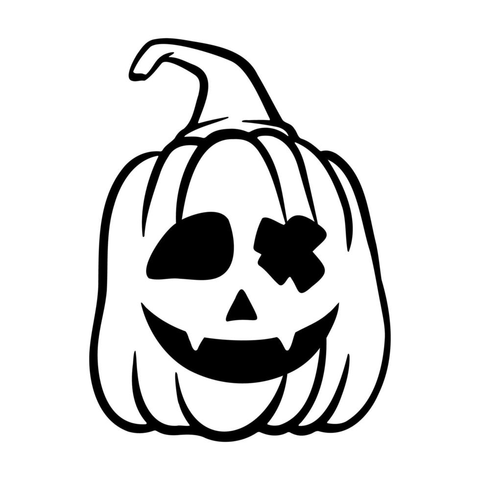 calabazas de halloween jack o caras de linternas. icono de calabaza. calabaza de halloween de miedo. vector