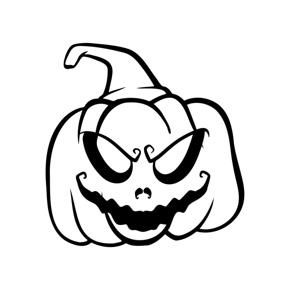 calabazas de halloween jack o caras de linternas. icono de calabaza. calabaza de halloween de miedo. vector