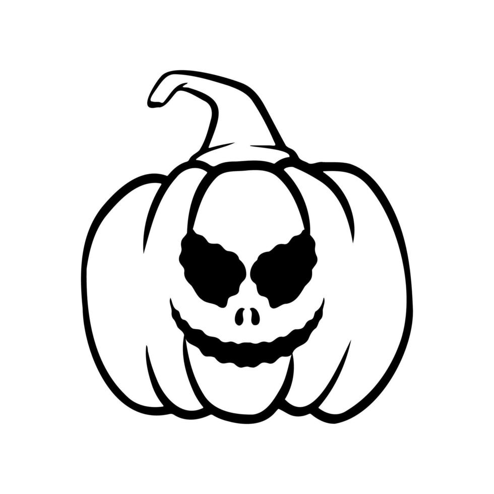 calabazas de halloween jack o caras de linternas. icono de calabaza. calabaza de halloween de miedo. vector