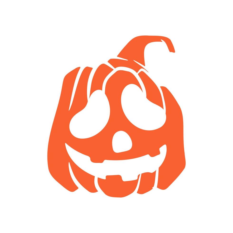 calabazas de halloween jack o caras de linternas. icono de calabaza. calabaza de halloween de miedo. vector