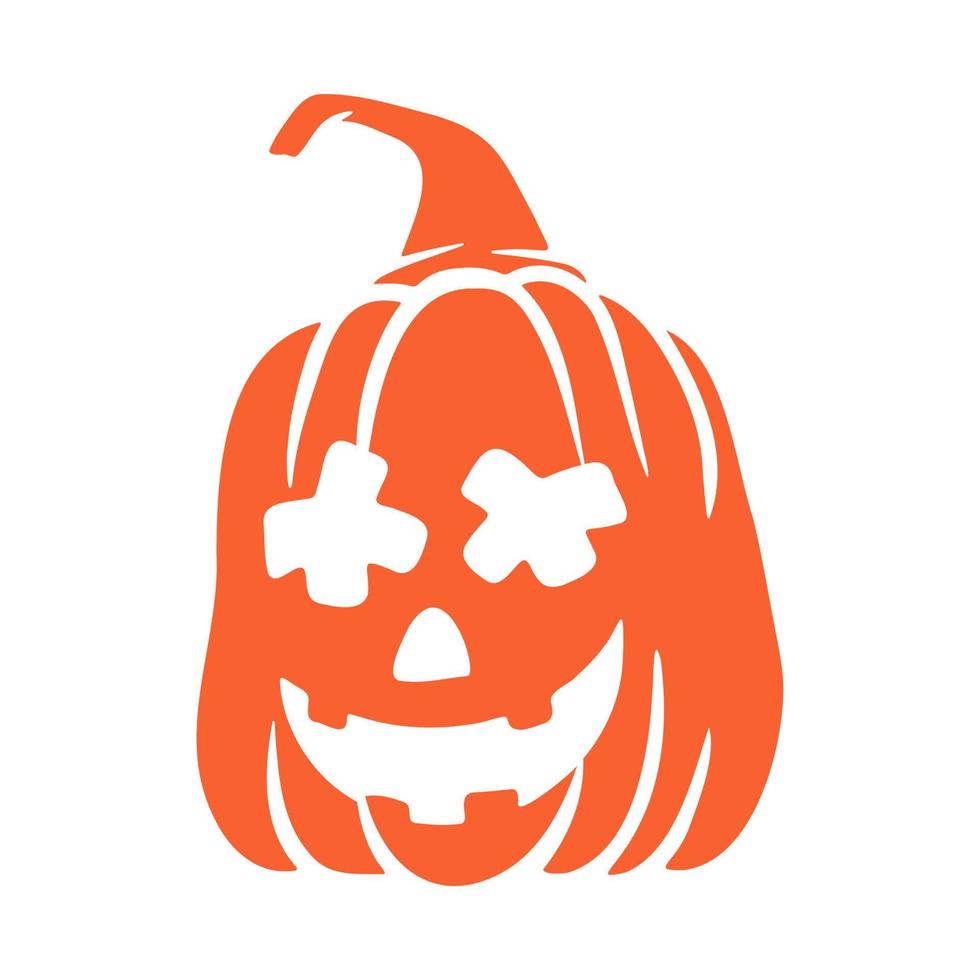 calabazas de halloween jack o caras de linternas. icono de calabaza. calabaza de halloween de miedo. vector