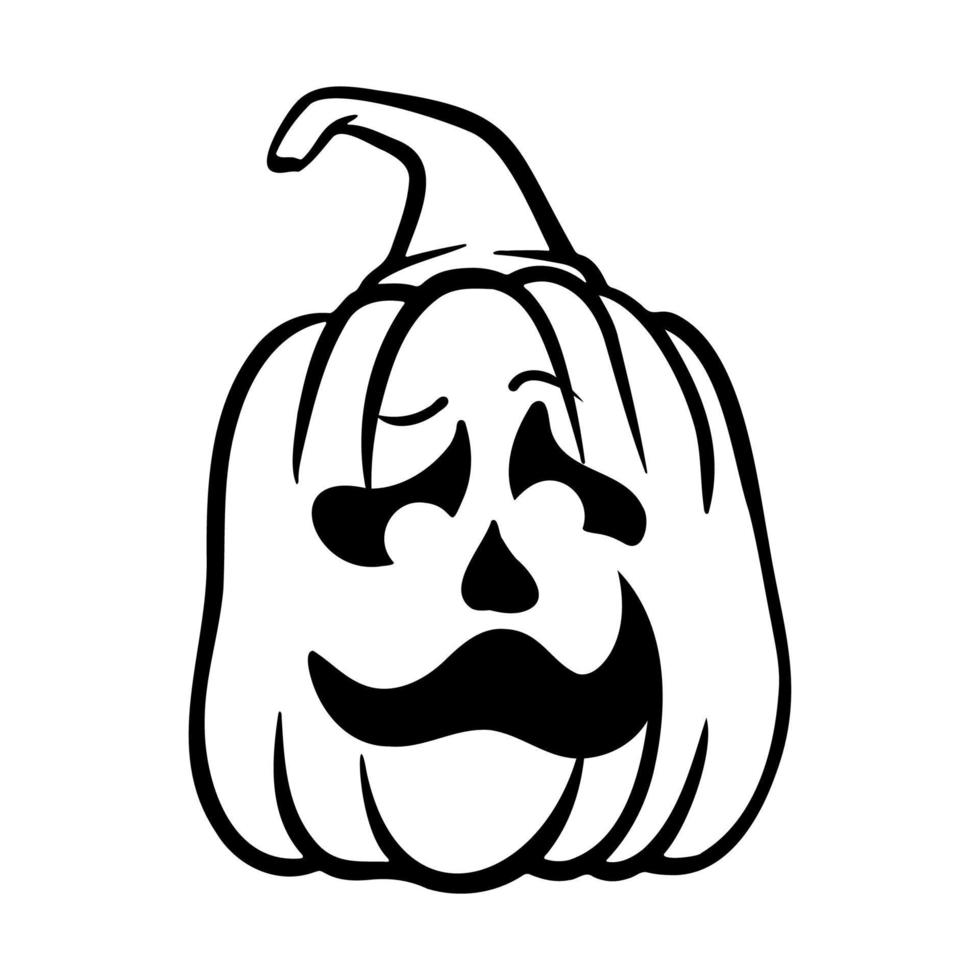 calabazas de halloween jack o caras de linternas. icono de calabaza. calabaza de halloween de miedo. vector