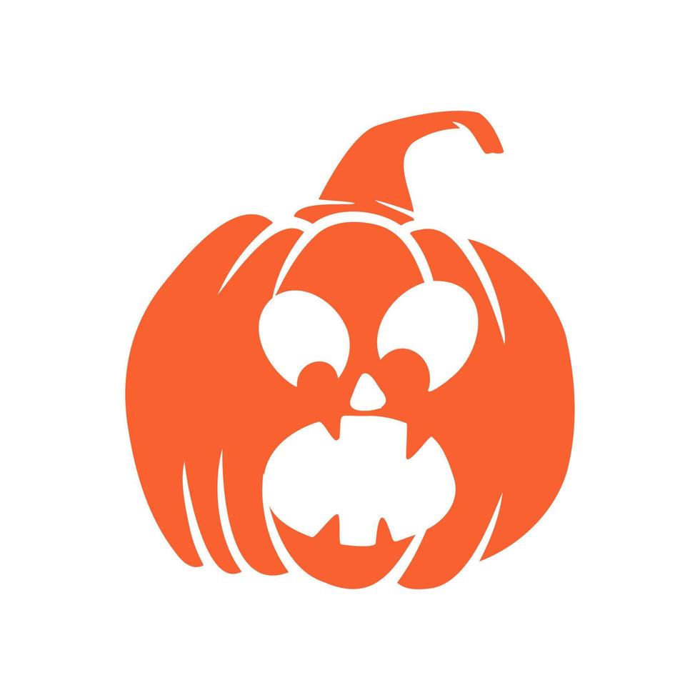 calabazas de halloween jack o caras de linternas. icono de calabaza. calabaza de halloween de miedo. vector