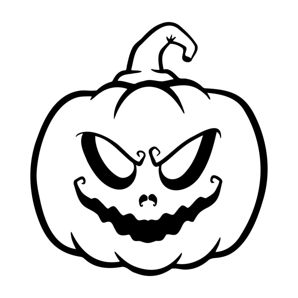 halloween pumpkins Jack O Lanterns faces. pumpkin icon. Scary Halloween pumpkin. vector