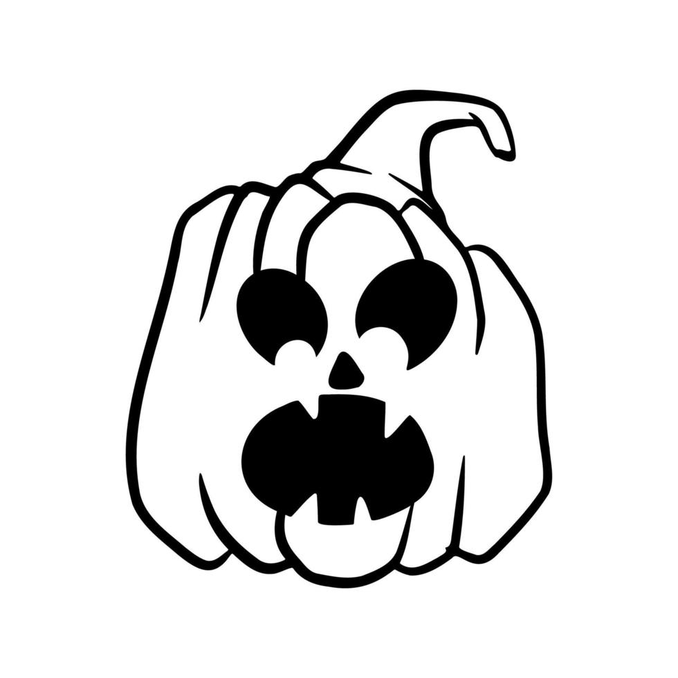 halloween pumpkins Jack O Lanterns faces. pumpkin icon. Scary Halloween pumpkin. vector