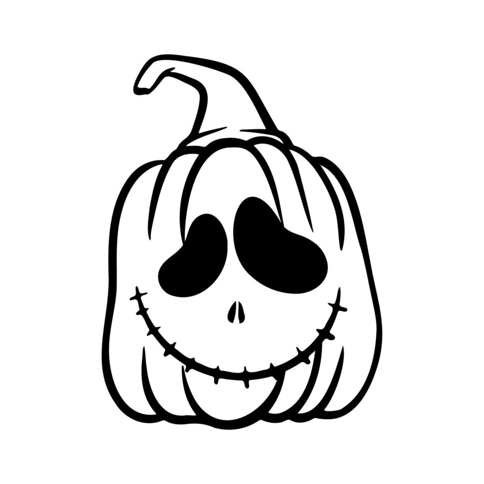 calabazas de halloween jack o caras de linternas. icono de calabaza. calabaza de halloween de miedo. vector