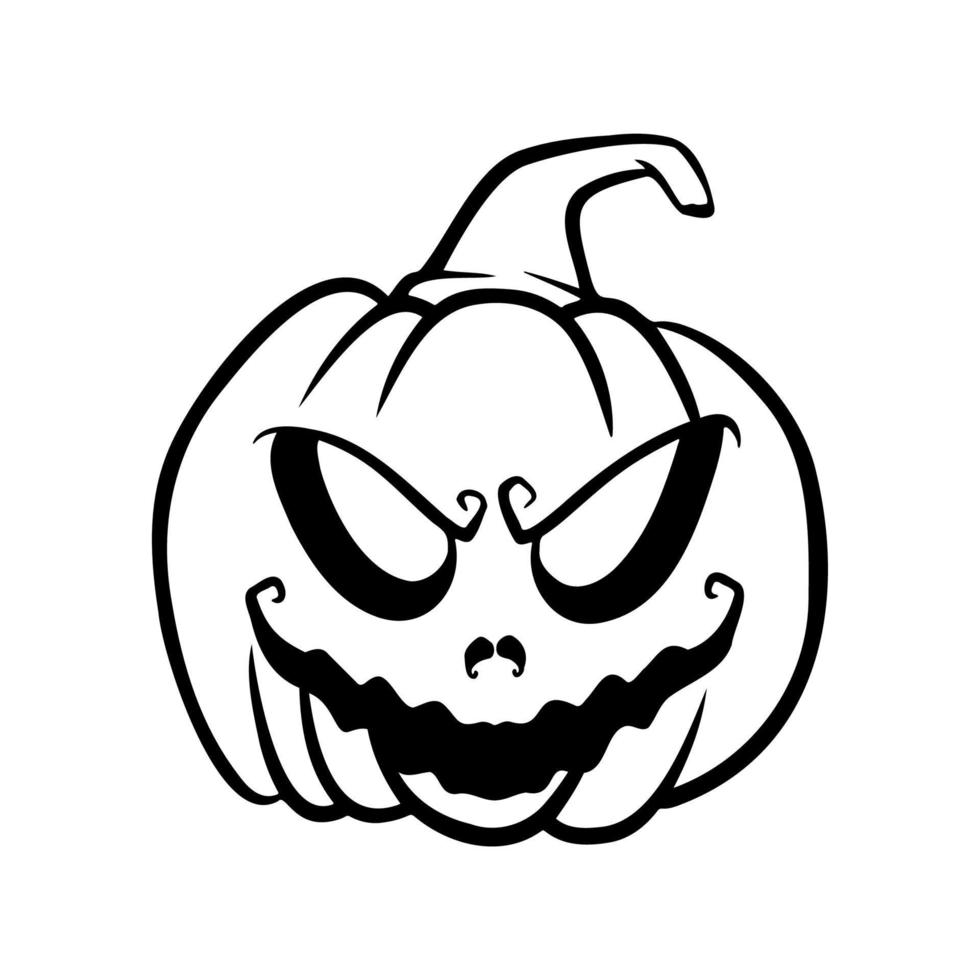 halloween pumpkins Jack O Lanterns faces. pumpkin icon. Scary Halloween pumpkin. vector