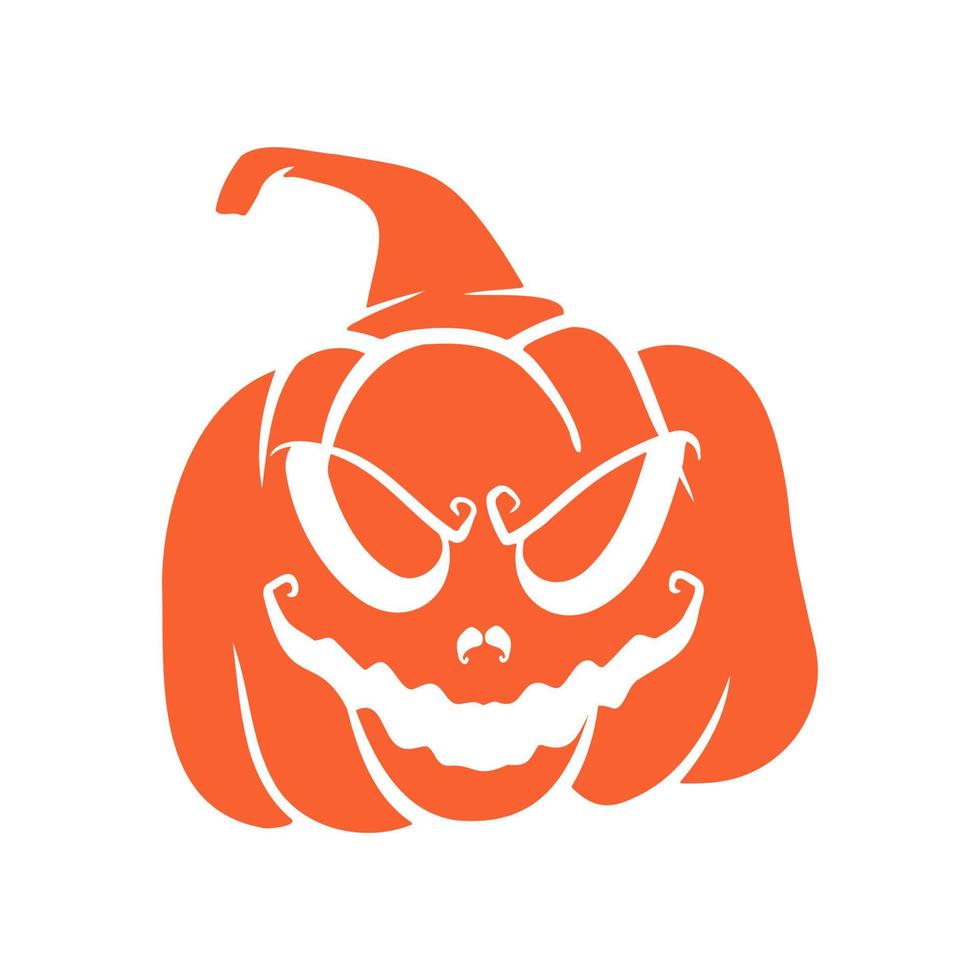 calabazas de halloween jack o caras de linternas. icono de calabaza. calabaza de halloween de miedo. vector