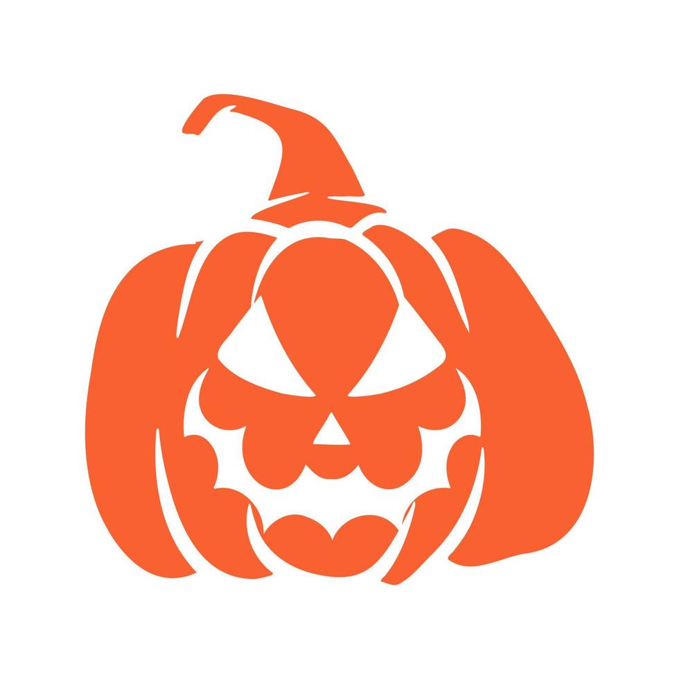 calabazas de halloween jack o caras de linternas. icono de calabaza. calabaza de halloween de miedo. vector