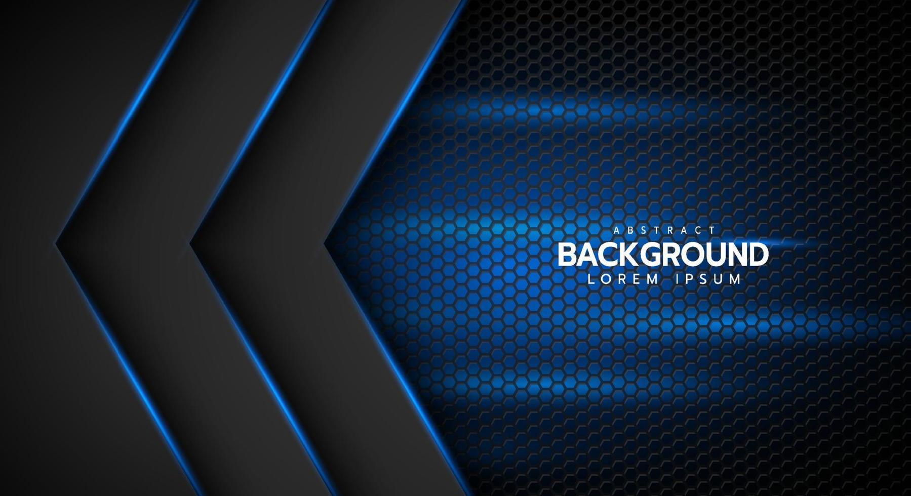 Abstract line Geometric direction on hexagon mesh design modern luxury futuristic background vector