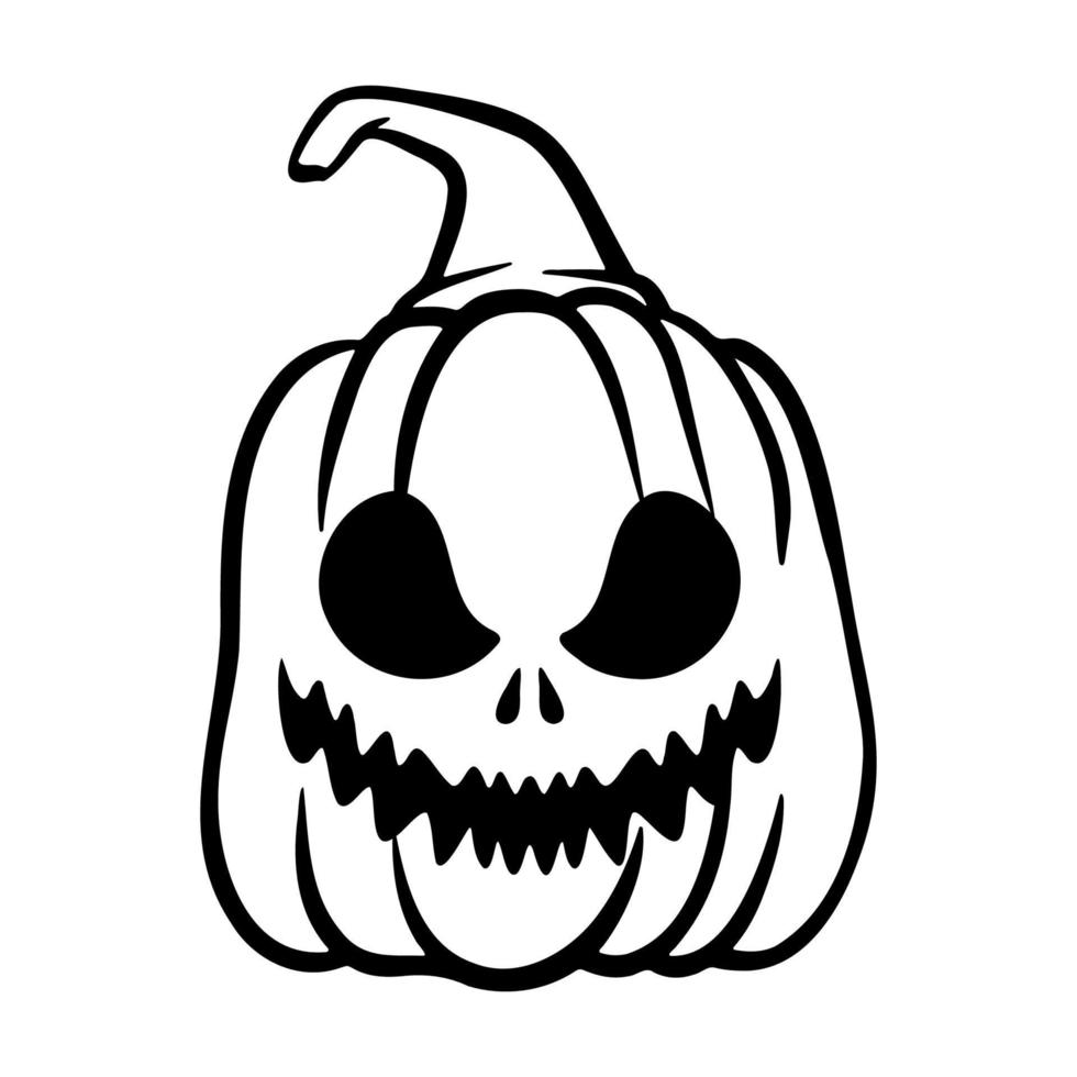 calabazas de halloween jack o caras de linternas. icono de calabaza. calabaza de halloween de miedo. vector