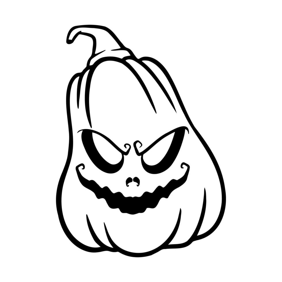 calabazas de halloween jack o caras de linternas. icono de calabaza. calabaza de halloween de miedo. vector