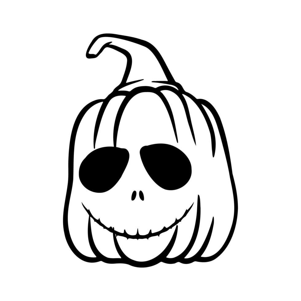 calabazas de halloween jack o caras de linternas. icono de calabaza. calabaza de halloween de miedo. vector