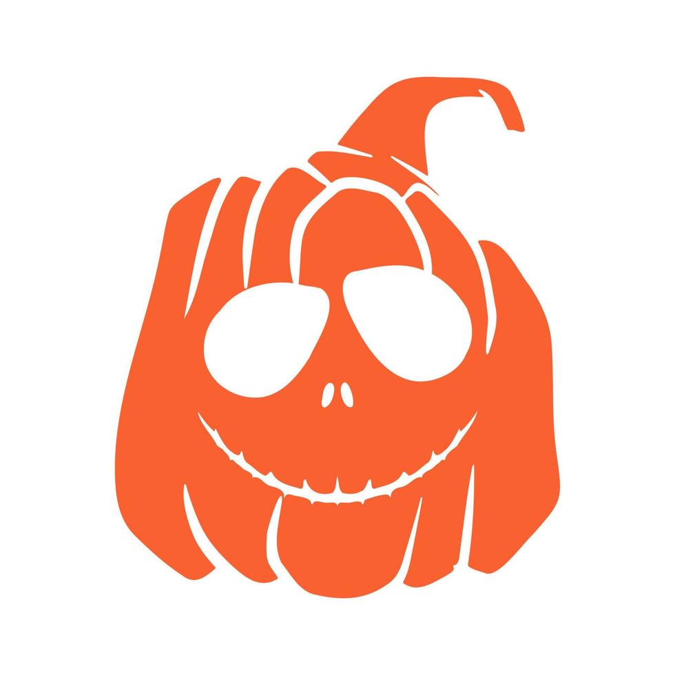 calabazas de halloween jack o caras de linternas. icono de calabaza. calabaza de halloween de miedo. vector