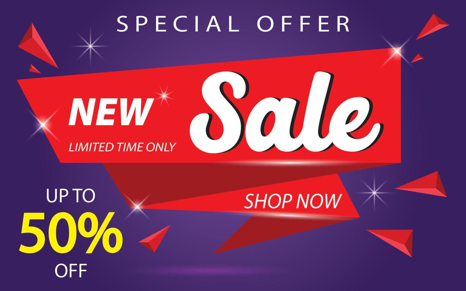 Sale banner template design  Super Sale end of season special offer banner. vector