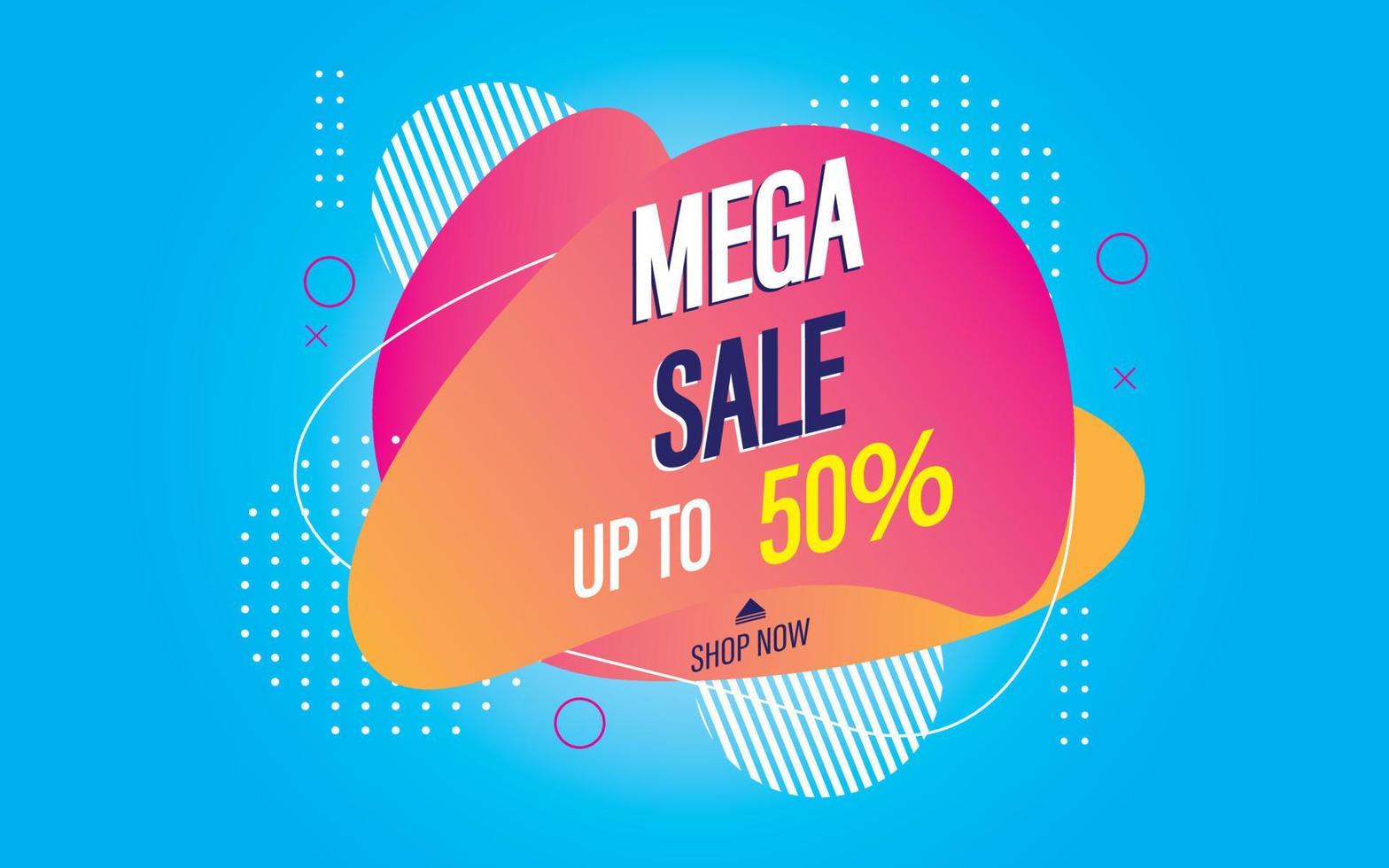 Sale banner template design  Super Sale end of season special offer banner. vector