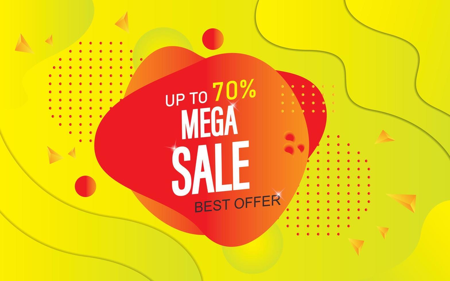 Sale banner template design  Super Sale end of season special offer banner. vector