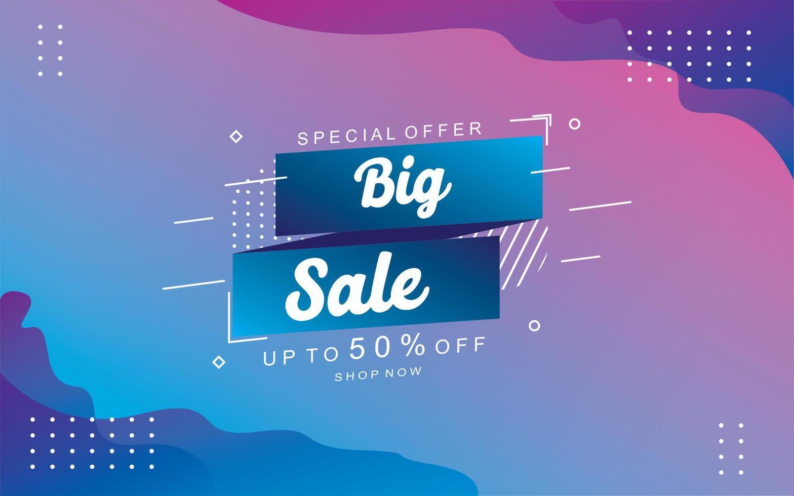 Sale banner template design, Super Sale end of season special offer banner. vector