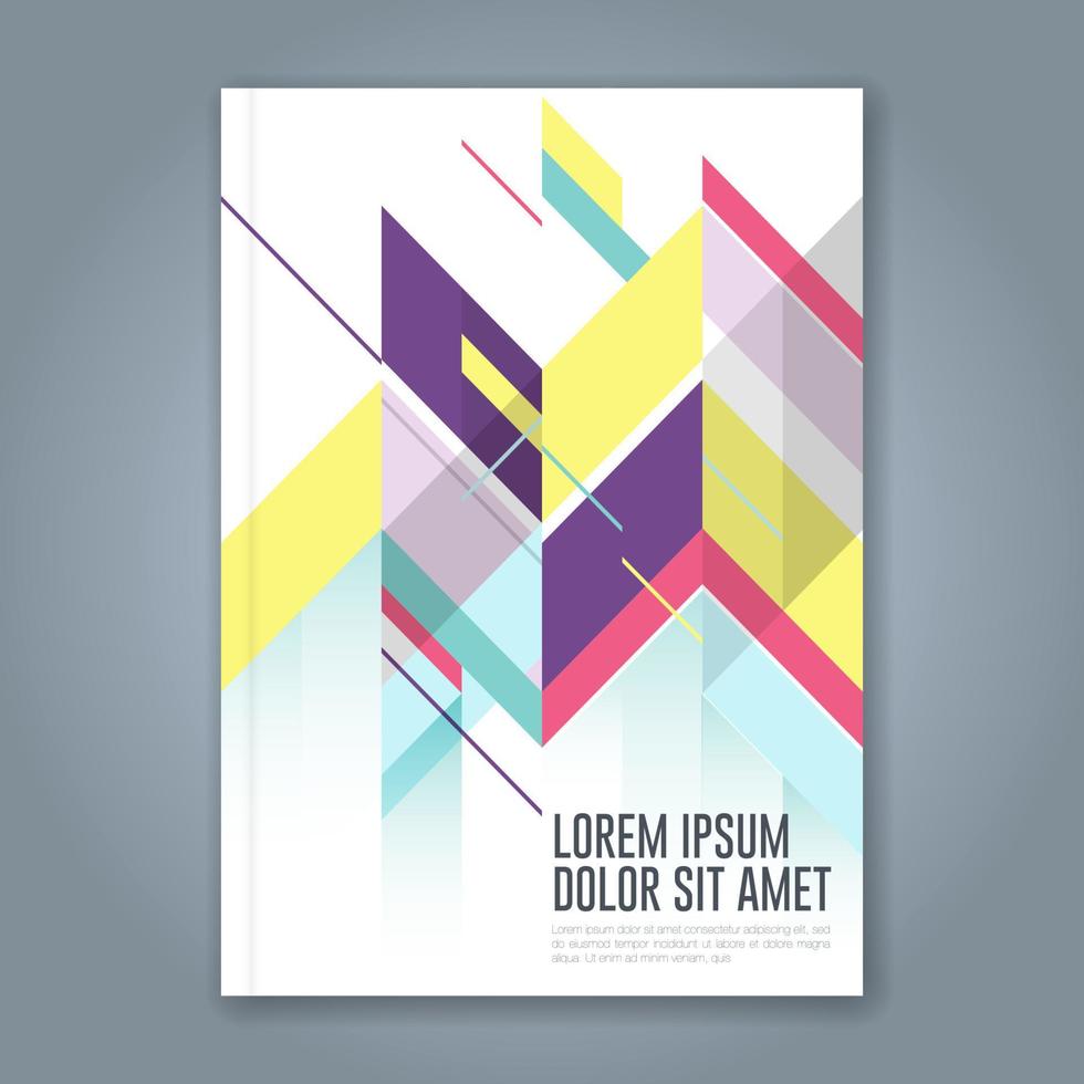 fondo de diseño de formas geométricas mínimas para informe anual de negocios portada de libro folleto folleto cartel vector