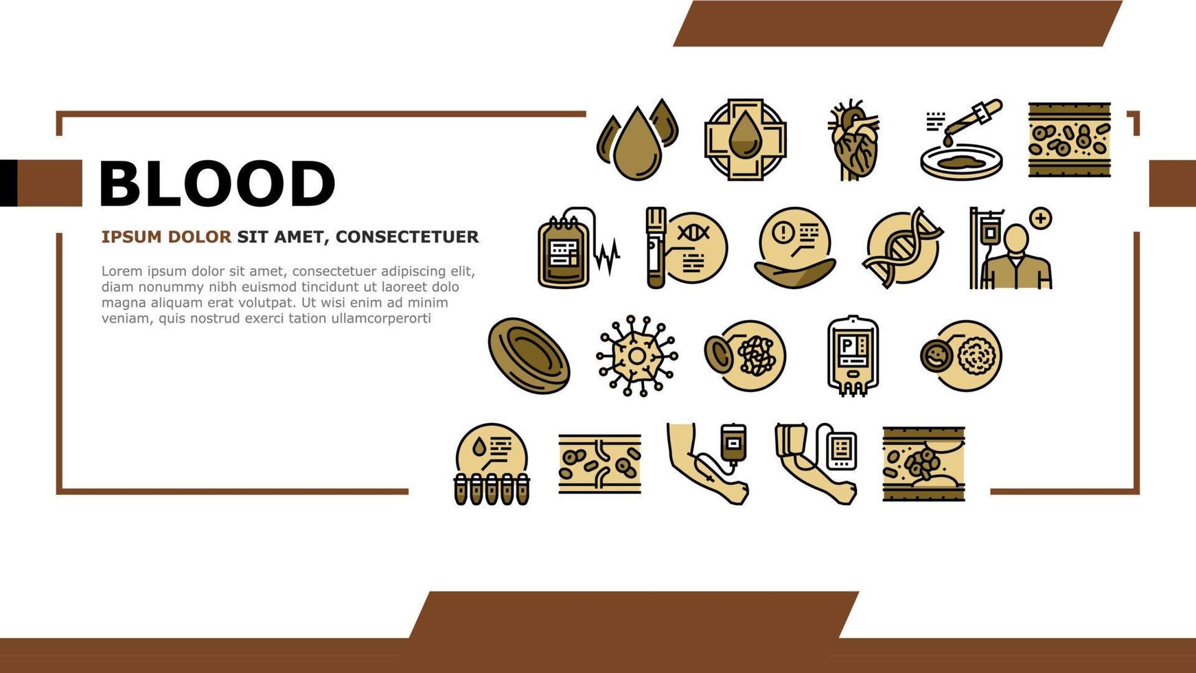 Blood Pressure Measuring Gadget Landing Header Vector