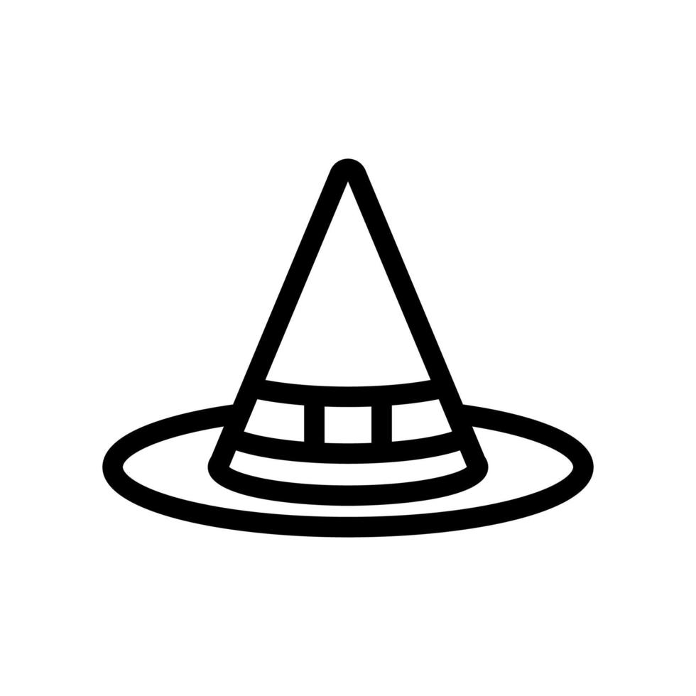 vector de icono de sombrero de revista. ilustración de símbolo de contorno aislado