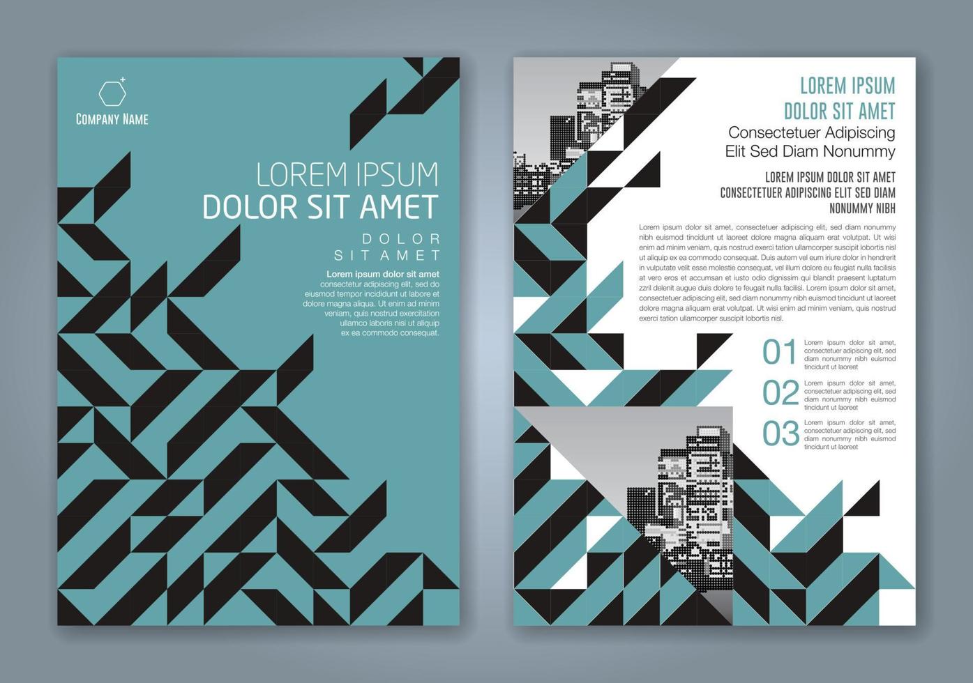 fondo de diseño de formas geométricas mínimas para informe anual de negocios portada de libro folleto folleto cartel vector