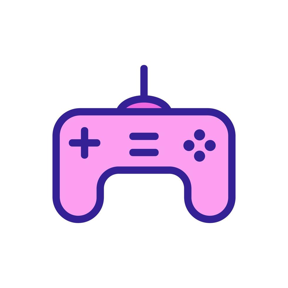 Game joystick icon vector. Isolated contour symbol illustration vector