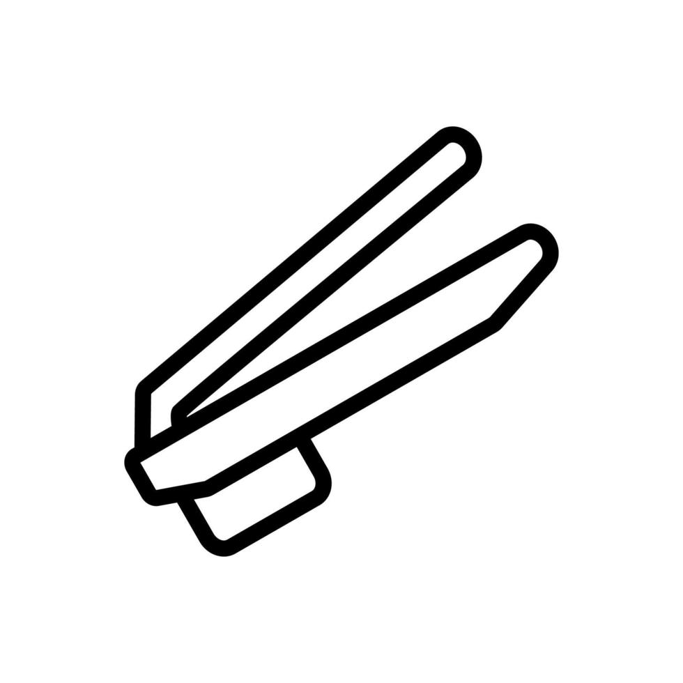 garlic chopper with square basket icon vector outline illustration