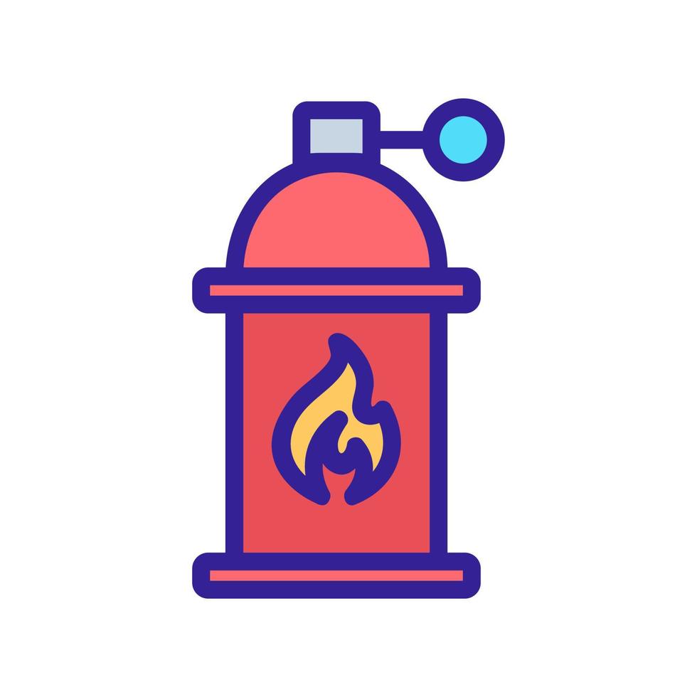 propane gas icon vector. Isolated contour symbol illustration vector