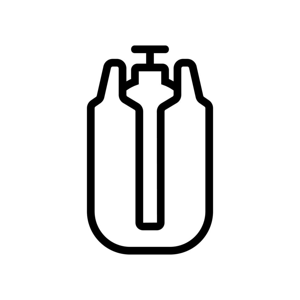 propane gas icon vector. Isolated contour symbol illustration vector