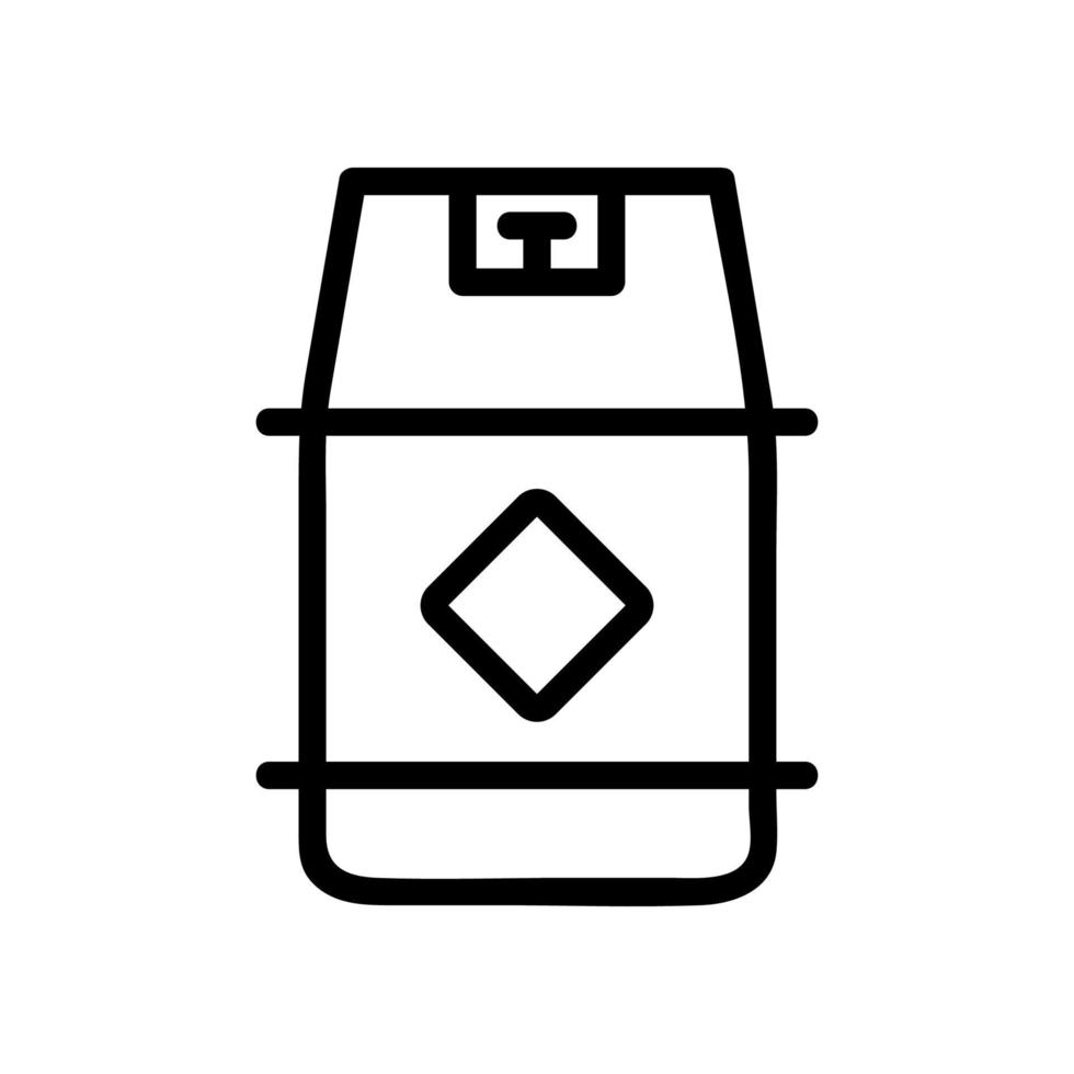 gas beam icon vector. Isolated contour symbol illustration vector