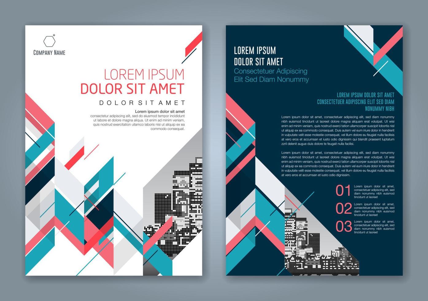 fondo de diseño de formas geométricas mínimas para informe anual de negocios portada de libro folleto folleto cartel vector