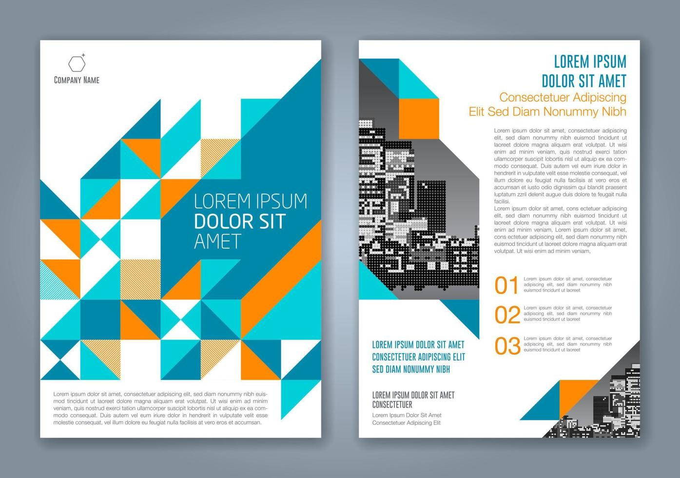 fondo de diseño de formas geométricas mínimas para informe anual de negocios portada de libro folleto folleto cartel vector