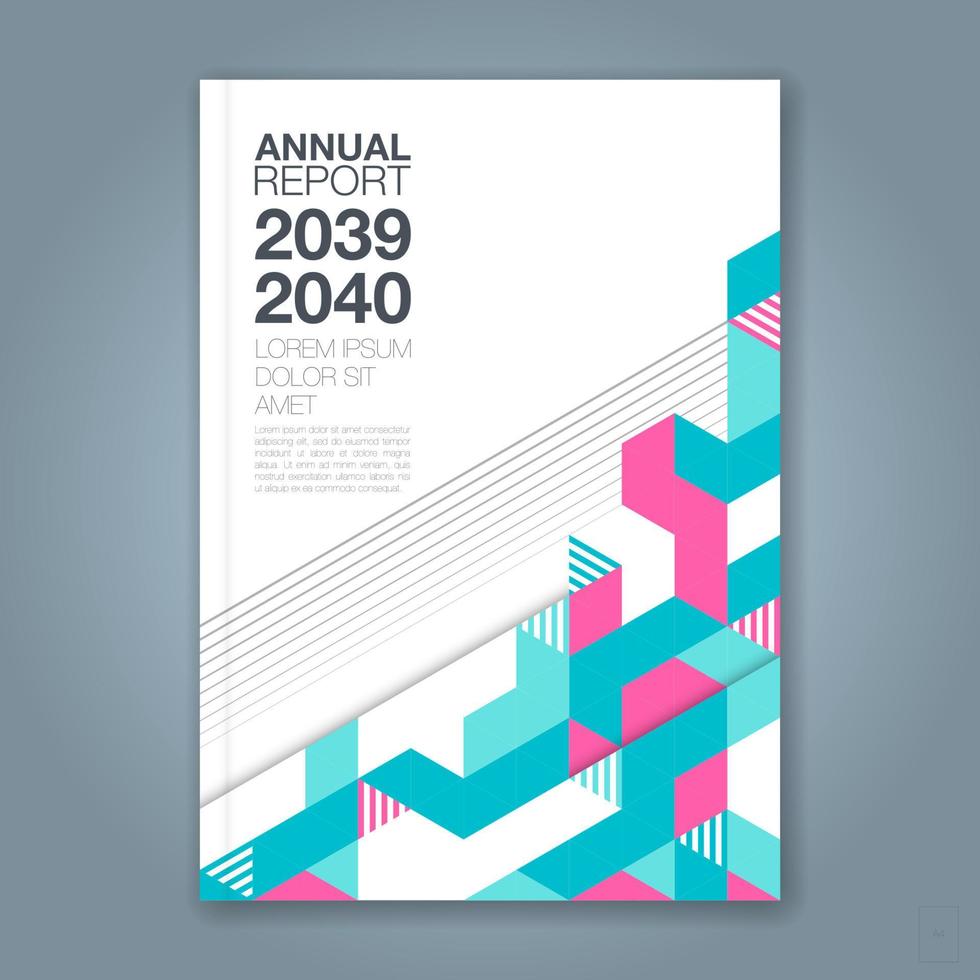 minimal geometric shapes design background for business annual report book cover brochure flyer poster vector