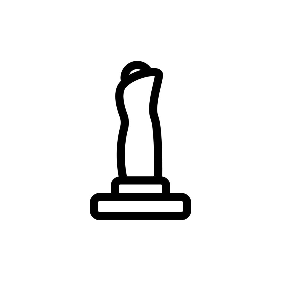 Game joystick icon vector. Isolated contour symbol illustration vector