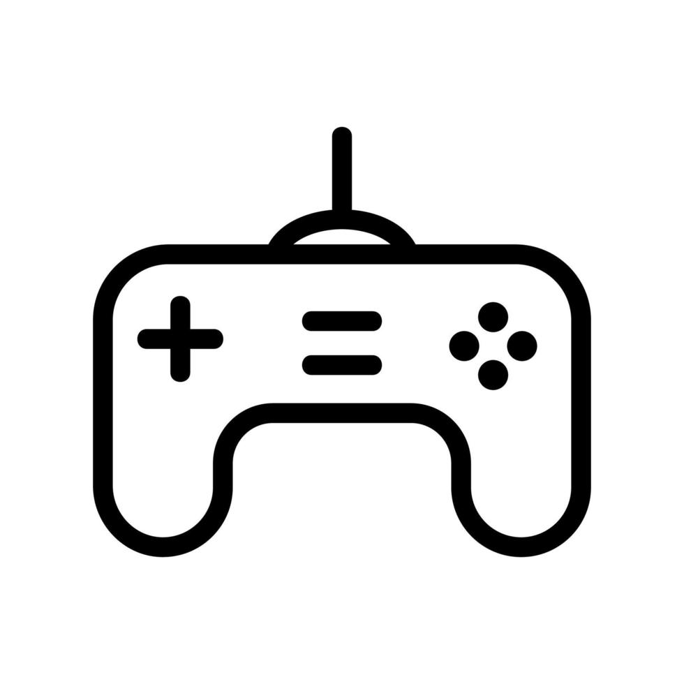 Game joystick icon vector. Isolated contour symbol illustration vector