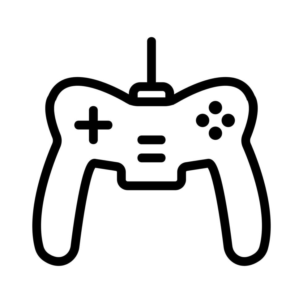 Game joystick icon vector. Isolated contour symbol illustration vector