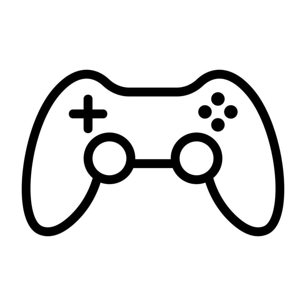 Game joystick icon vector. Isolated contour symbol illustration vector