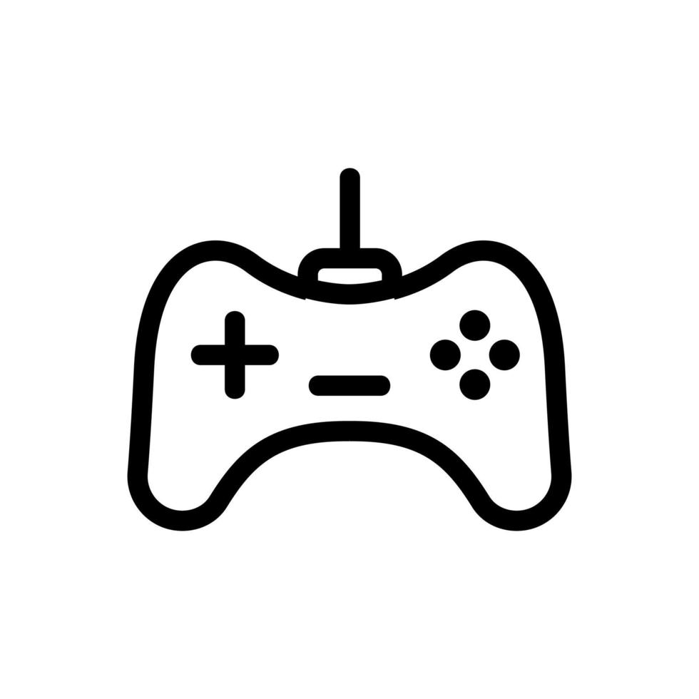 Game joystick icon vector. Isolated contour symbol illustration vector