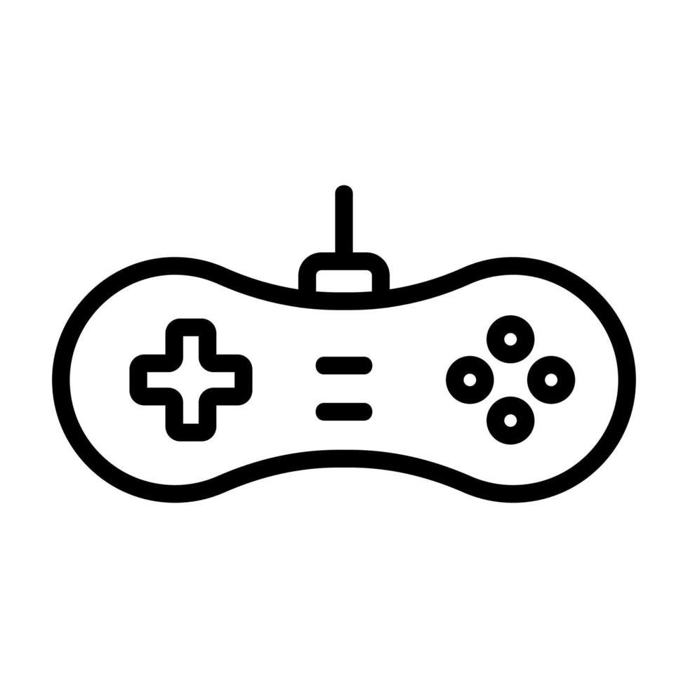 Game joystick icon vector. Isolated contour symbol illustration vector